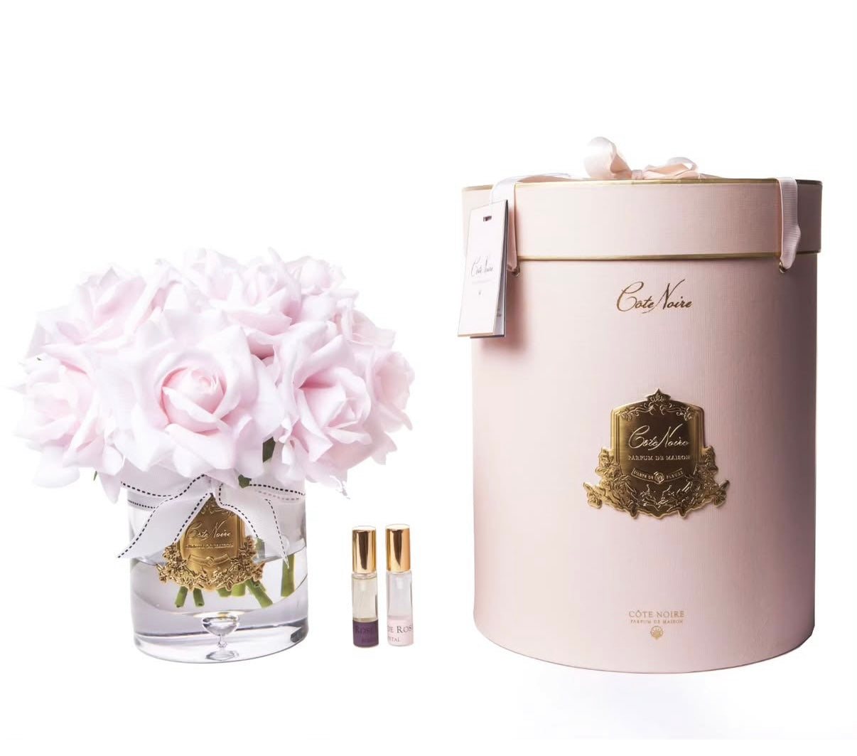 Côte Noire Luxury Hydration Flower Gift Set - Pale Pink Roses